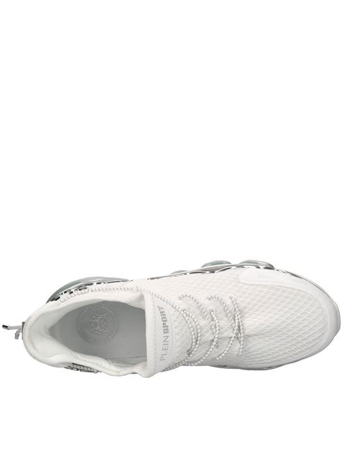 Sneakers in ecopelle e tessuto PLEIN SPORT | PADS USC0576 STE003NBIANCO-AZZURRO